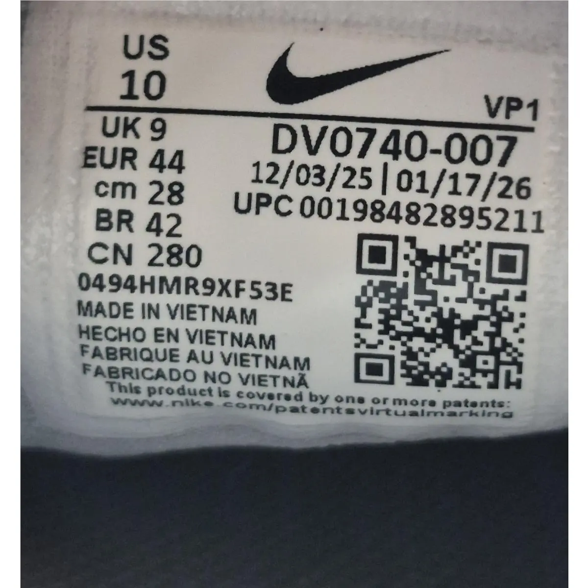Nike shoes - DV0740 007 - DV0740-007 - Wolf Grey/Iron Grey/White 8