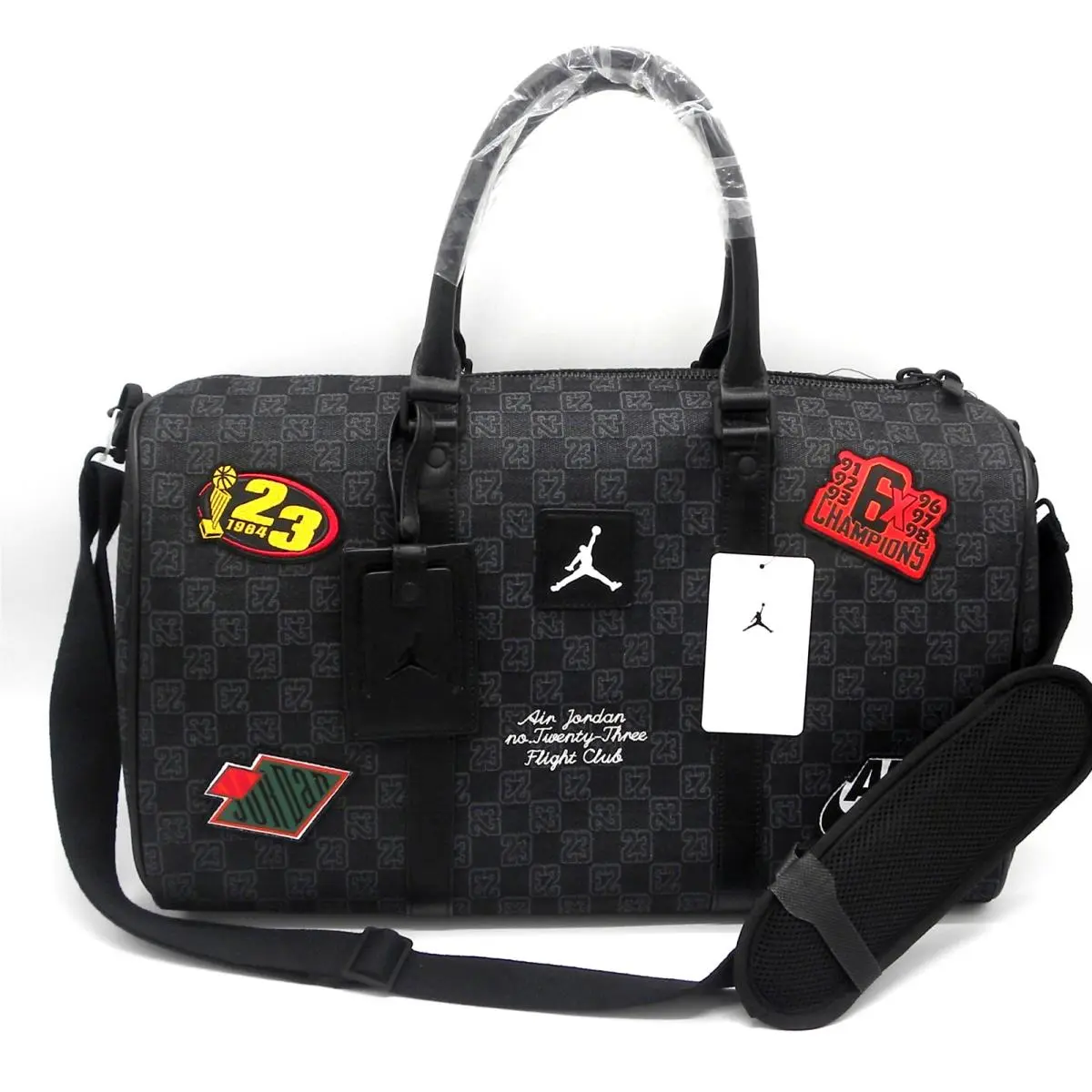 Nike Jordan Monogram Champion Luxury 25L Duffle Bag MM9157-023 Size Medium