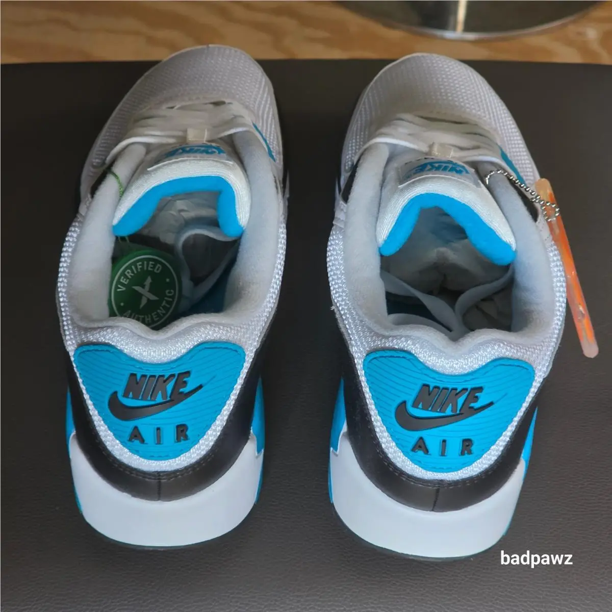 Nike shoes - Nike Air Max 90 - Air Max - CJ6779-100 - Blue, Manufacturer: White/Black/Grey Fog/Laser Blue (UPC: 0194276554883) 2