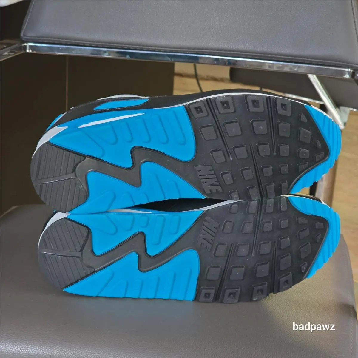 Nike shoes - Nike Air Max 90 - Air Max - CJ6779-100 - Blue, Manufacturer: White/Black/Grey Fog/Laser Blue (UPC: 0194276554883) 4