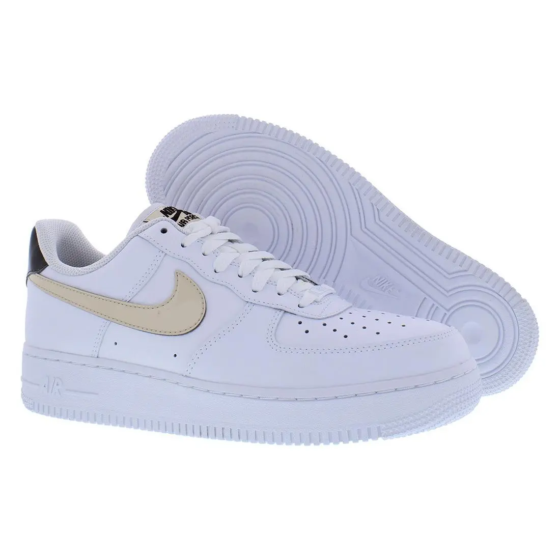 Nike Air Force 1 `07 Unisex Shoes Size 10 Color: White/sanddrift/velvet Brown