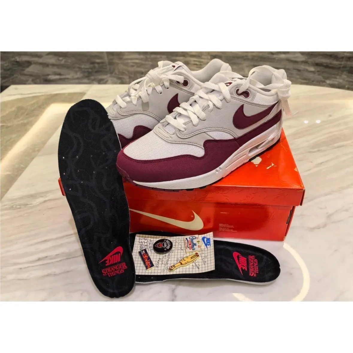 Stranger Things Nike Air Max 1 `87 Steve Harrington IM3906-100 Men Size 9