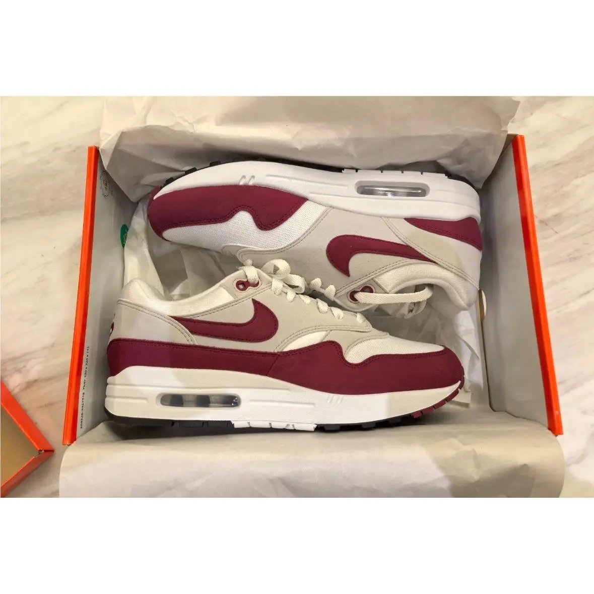 Nike shoes - Nike Air Max 1 - Air Max - IM3906-100 - White / Team Maroon / Neutral Grey / Black / Speed Red 1