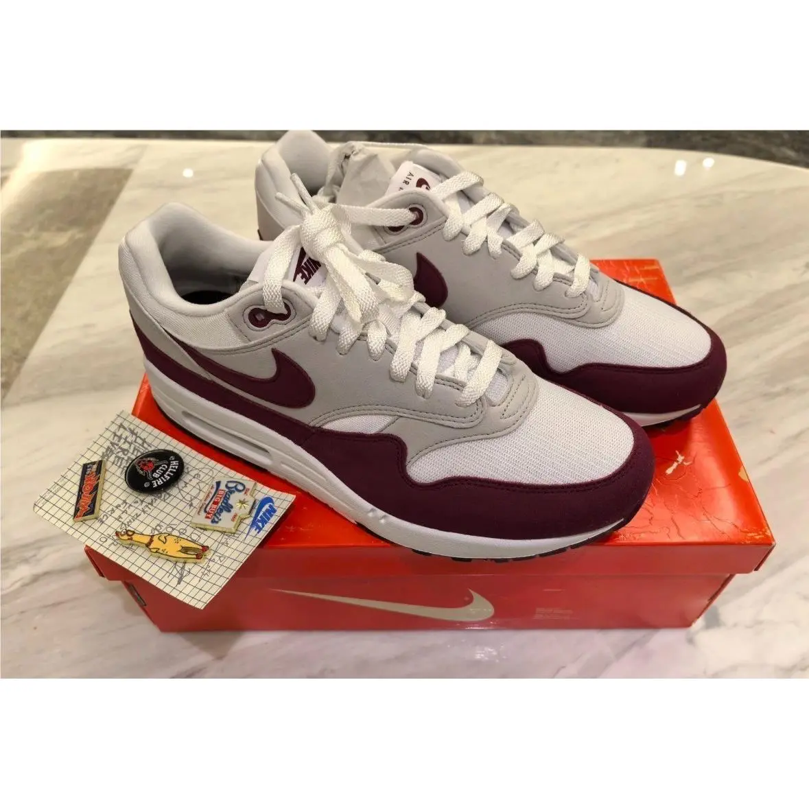 Nike shoes - Nike Air Max 1 - Air Max - IM3906-100 - White / Team Maroon / Neutral Grey / Black / Speed Red 2