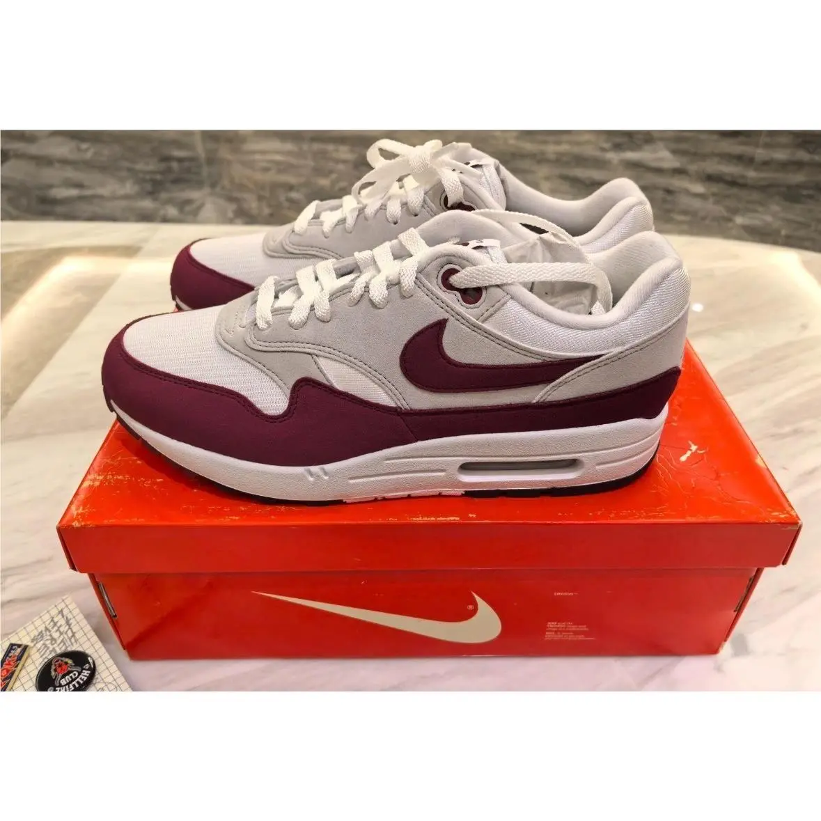 Nike shoes - Nike Air Max 1 - Air Max - IM3906-100 - White / Team Maroon / Neutral Grey / Black / Speed Red 5