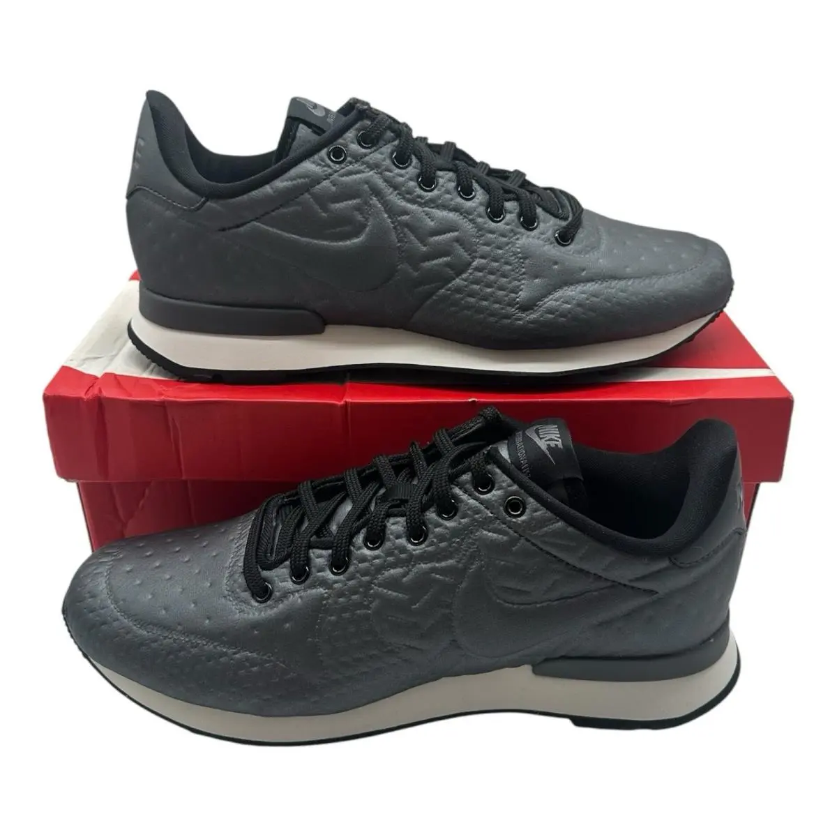 Internationalist Jacquard Winter Shoes Womens 10 Metallic Black 859544-002 by Nike