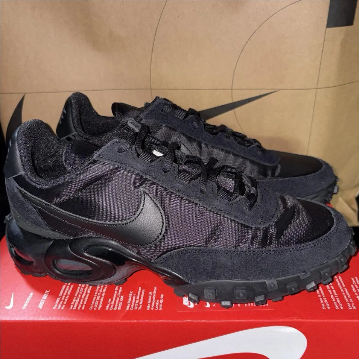 Nike Air Max Waffle Racer SP Black Anthracite Nby FV6946-001 Men Size 9.5