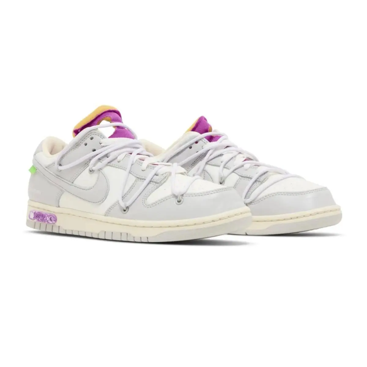 Nike Dunk Low Off-white Lot 3 White Neutral Grey Size 8 Men`s DM1602-118