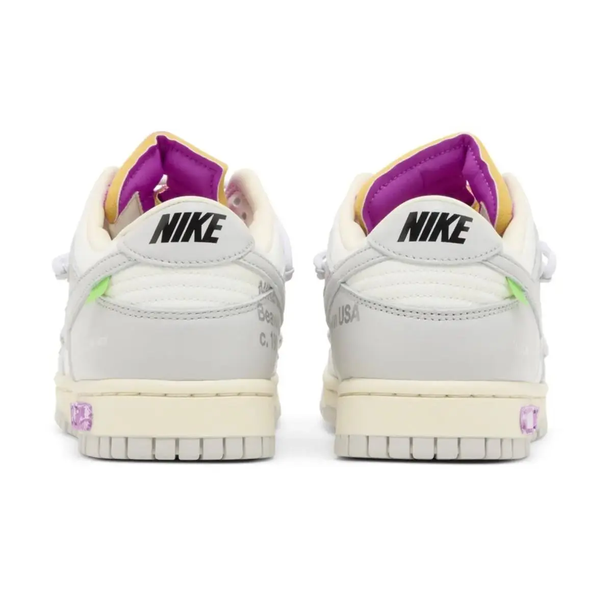 Nike shoes - Nike Dunk Low Off-White Lot 3 - DM1602-118 - White 3