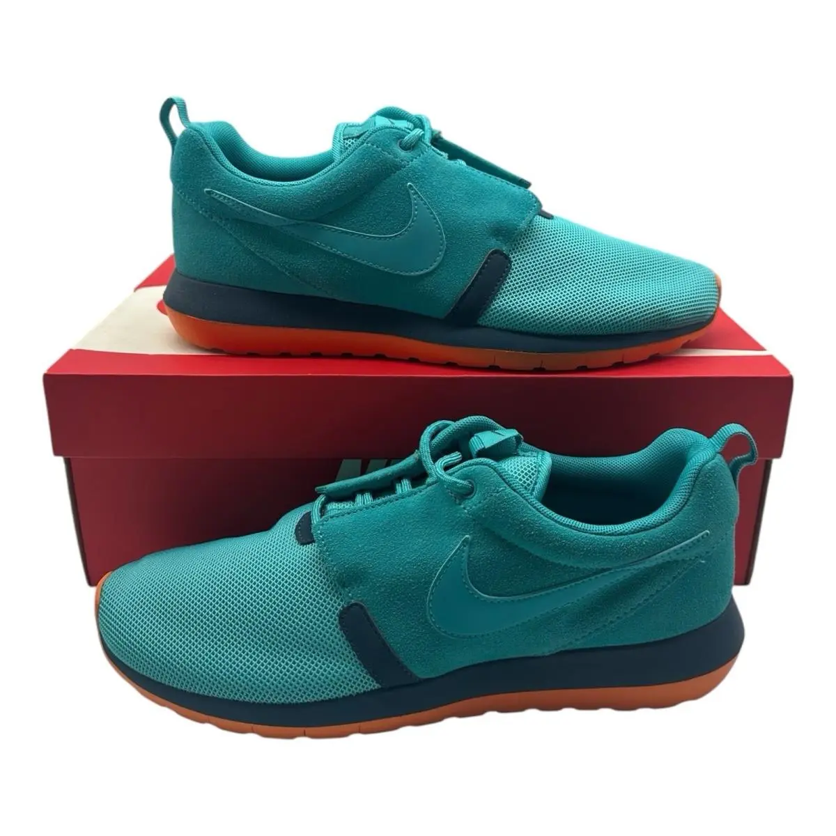 Nike Roche Run NM Shoes Mens 8 Blue Dusty Cactus Running Sneakers 631749-301