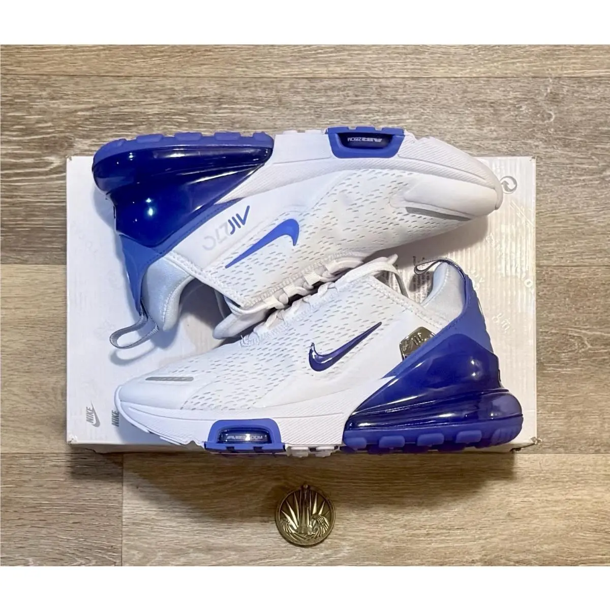 Nike Air Max 270 Premium ‘white Sapphire’ IO9884-107 Women’s 8.5 Men’s 7