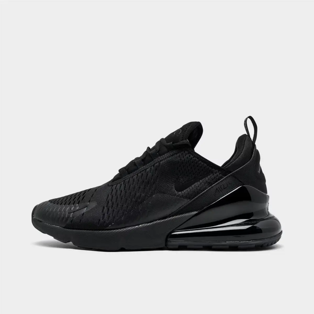 Men`s Nike Air Max 270 Casual Shoes Black/black/black AH8050 005