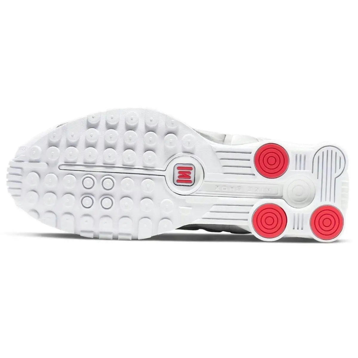 Nike shoes - Nike Shox - Shox - Silver, Manufacturer: White/Metallic Silver/Max Orange/White 18