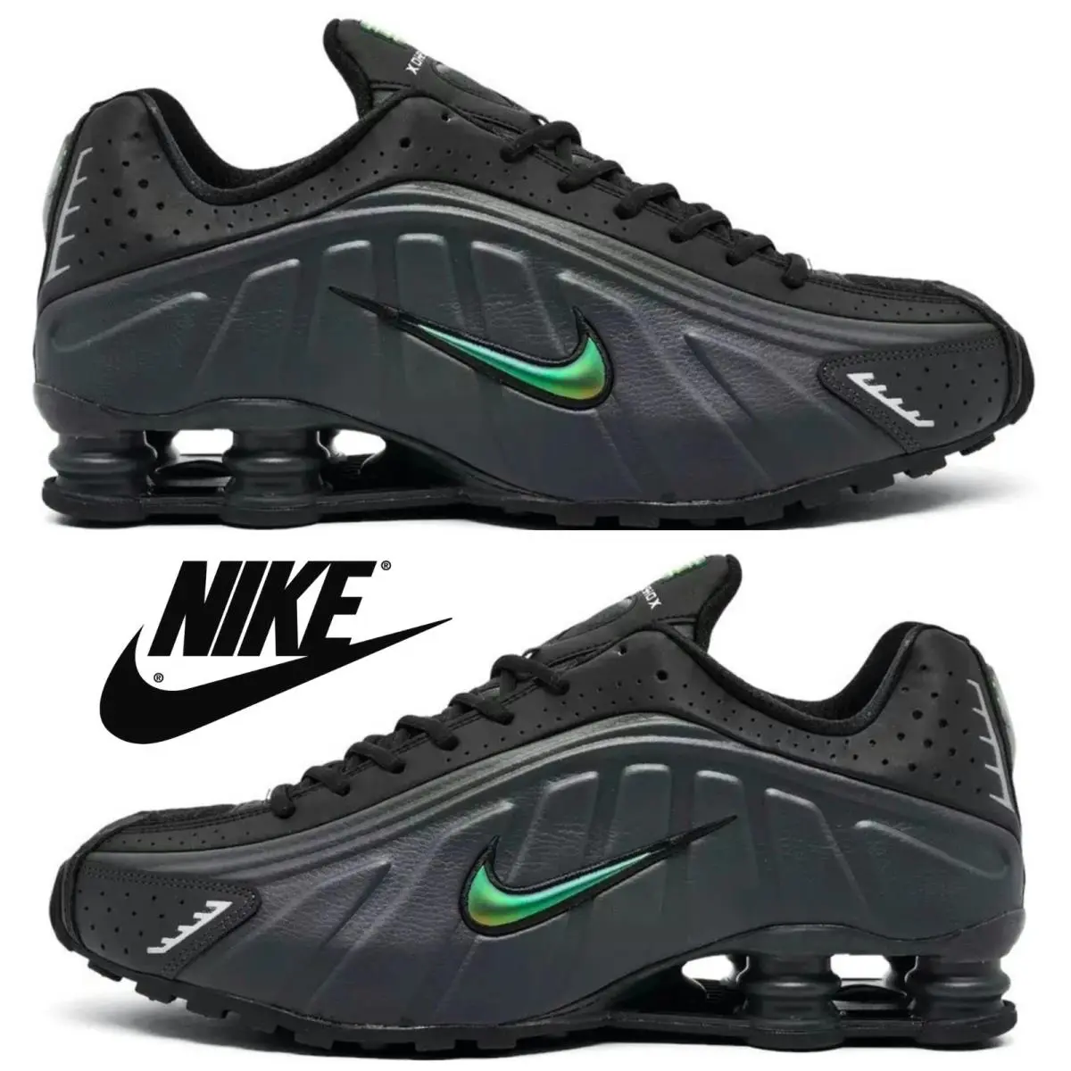 Nike shoes - Nike Shox - Shox - Black, Maufacturer: Anthracite/Multi-Color/Black 6