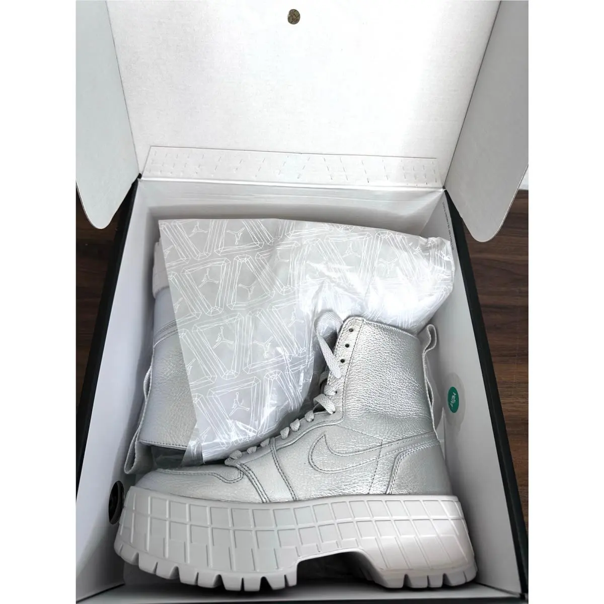 Nike shoes - Nike Air Jordan 1 - Air - FJ5737-002 - Metallic Silver/Metallic Silver-Neutral Grey 3