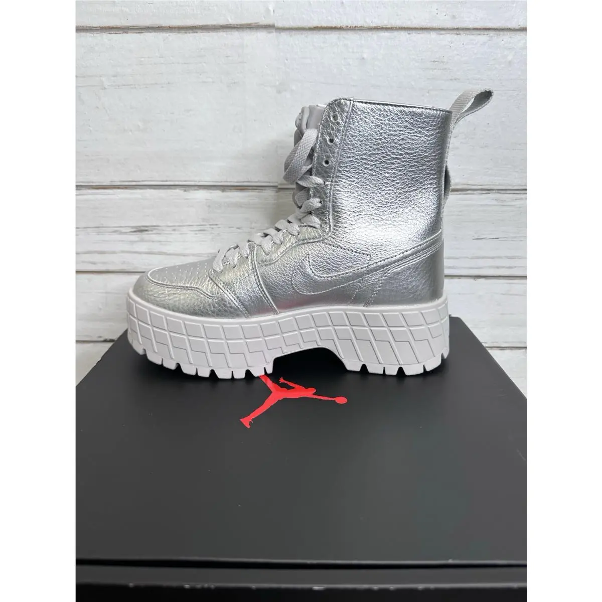 Nike shoes - Nike Air Jordan 1 - Air - FJ5737-002 - Metallic Silver/Metallic Silver-Neutral Grey 10