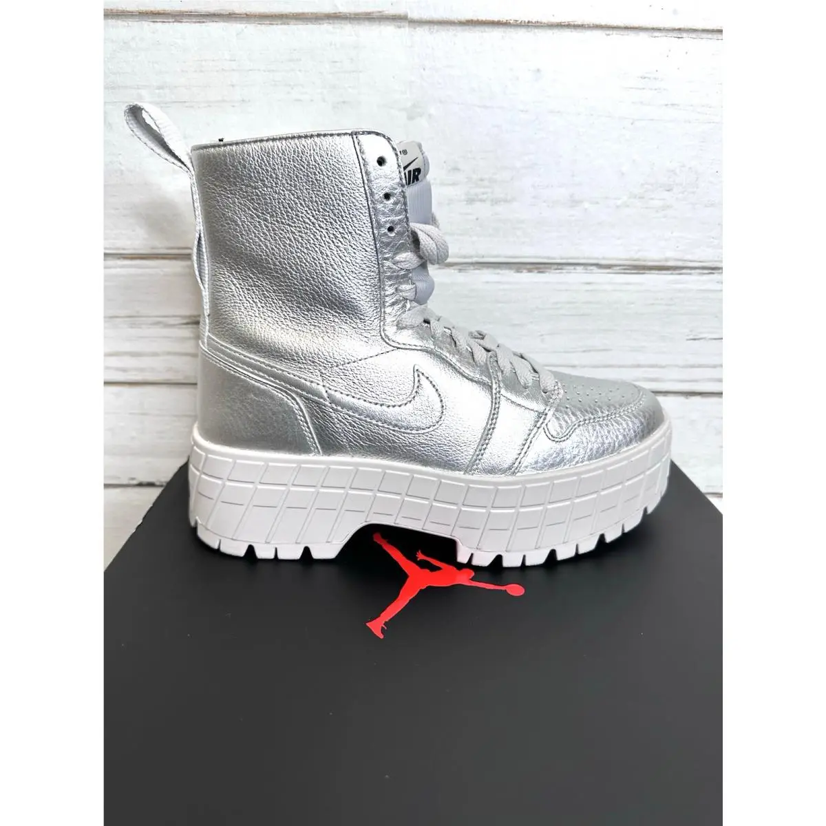 Nike shoes - Nike Air Jordan 1 - Air - FJ5737-002 - Metallic Silver/Metallic Silver-Neutral Grey 11