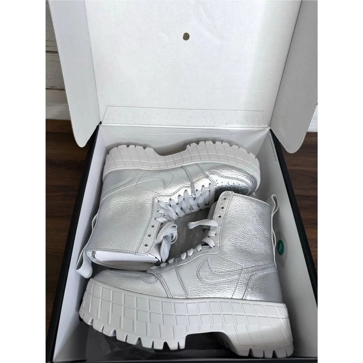 Nike shoes - Nike Air Jordan 1 - Air - FJ5737-002 - Metallic Silver/Metallic Silver-Neutral Grey 2