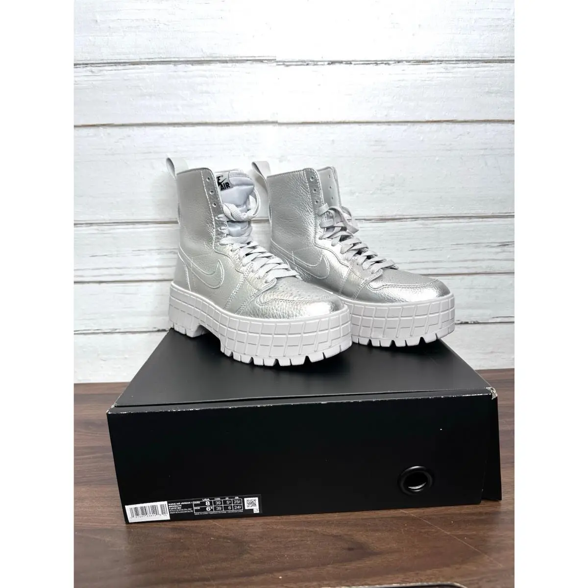 Nike shoes - Nike Air Jordan 1 - Air - FJ5737-002 - Metallic Silver/Metallic Silver-Neutral Grey 6
