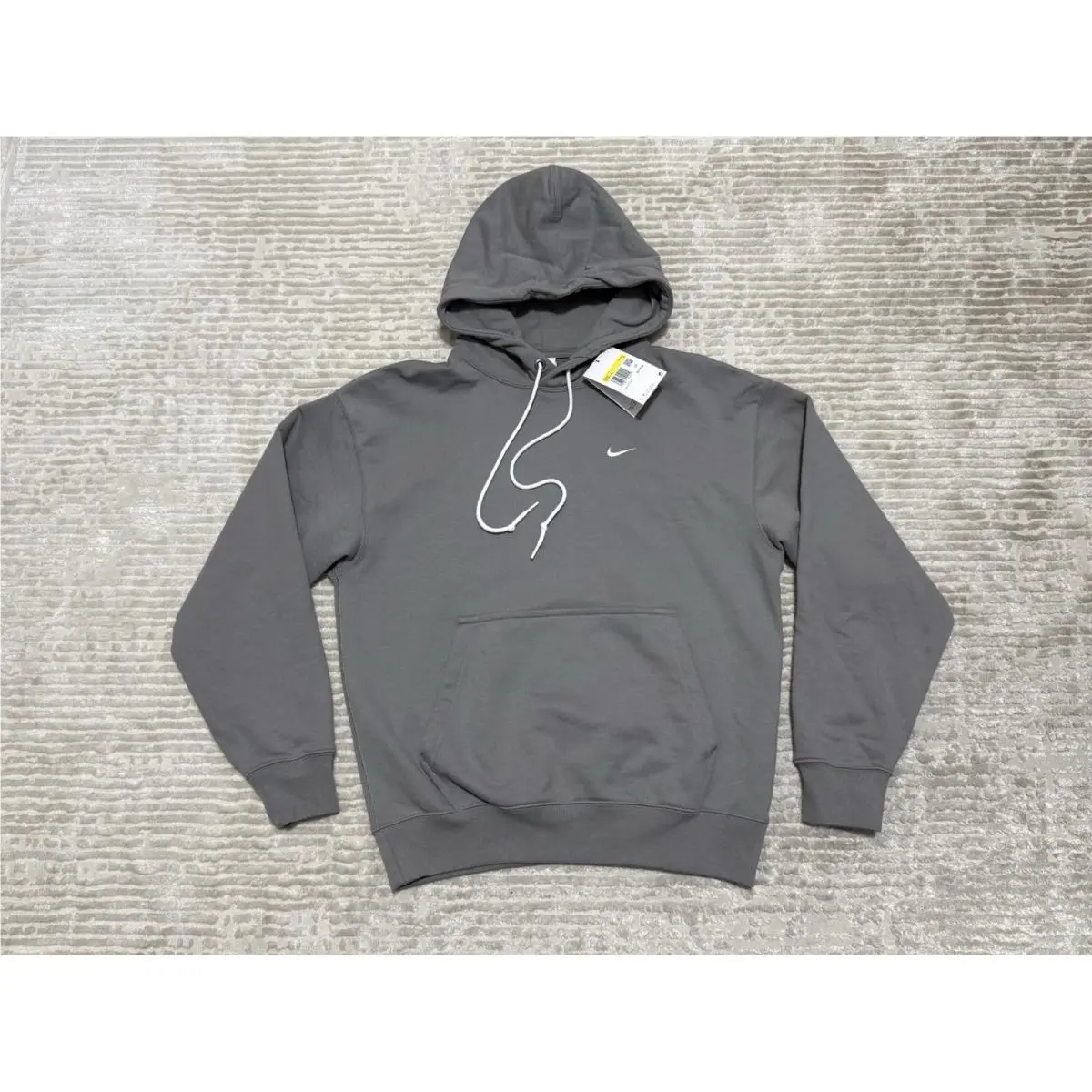 Solo Swoosh French Terry Heavyweight Pullover Hoodie Gray - Small by Nike