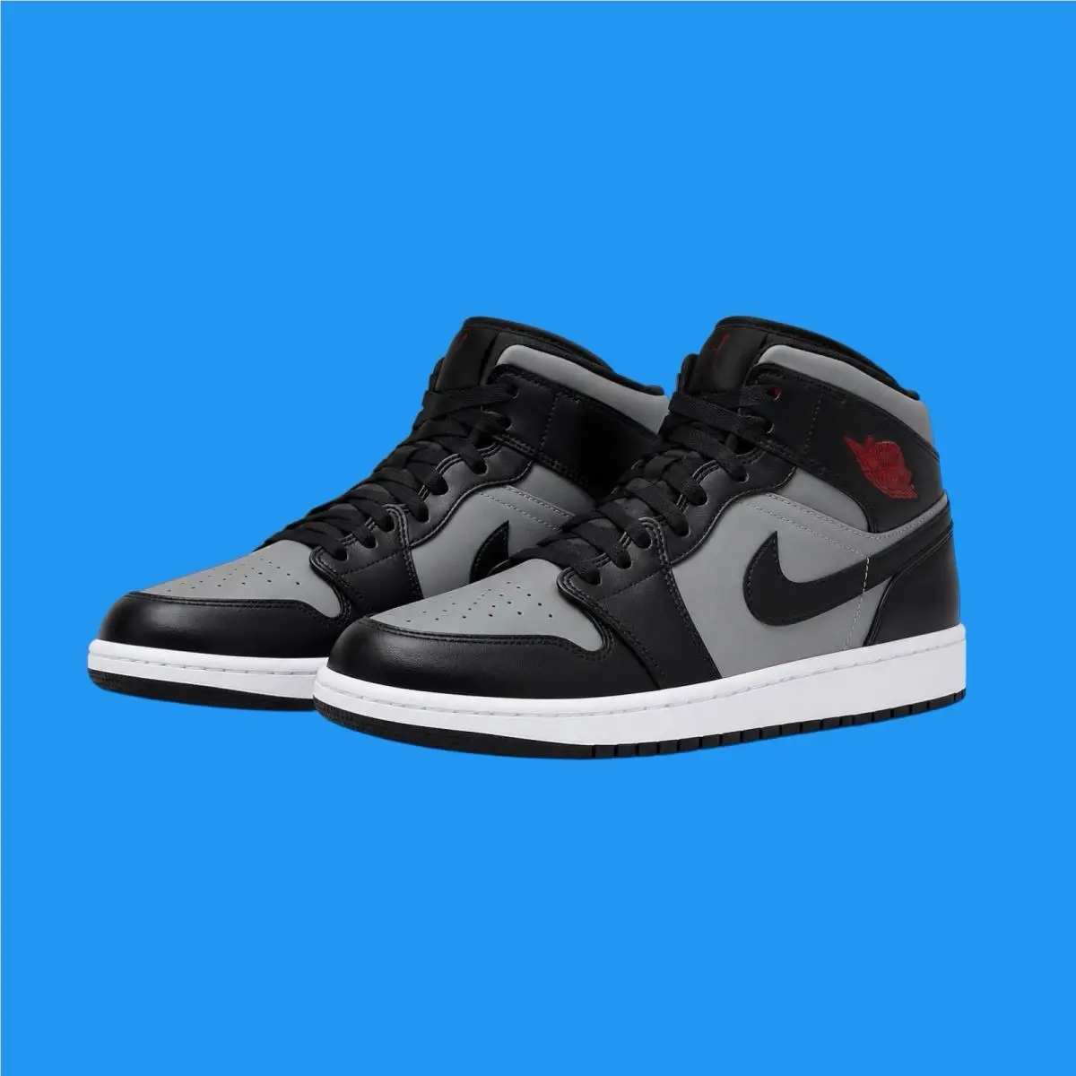 Nike Air Jordan 1 Retro GS Size 6.5 Y / W 8 Shadow Red Black Gray 654725 096