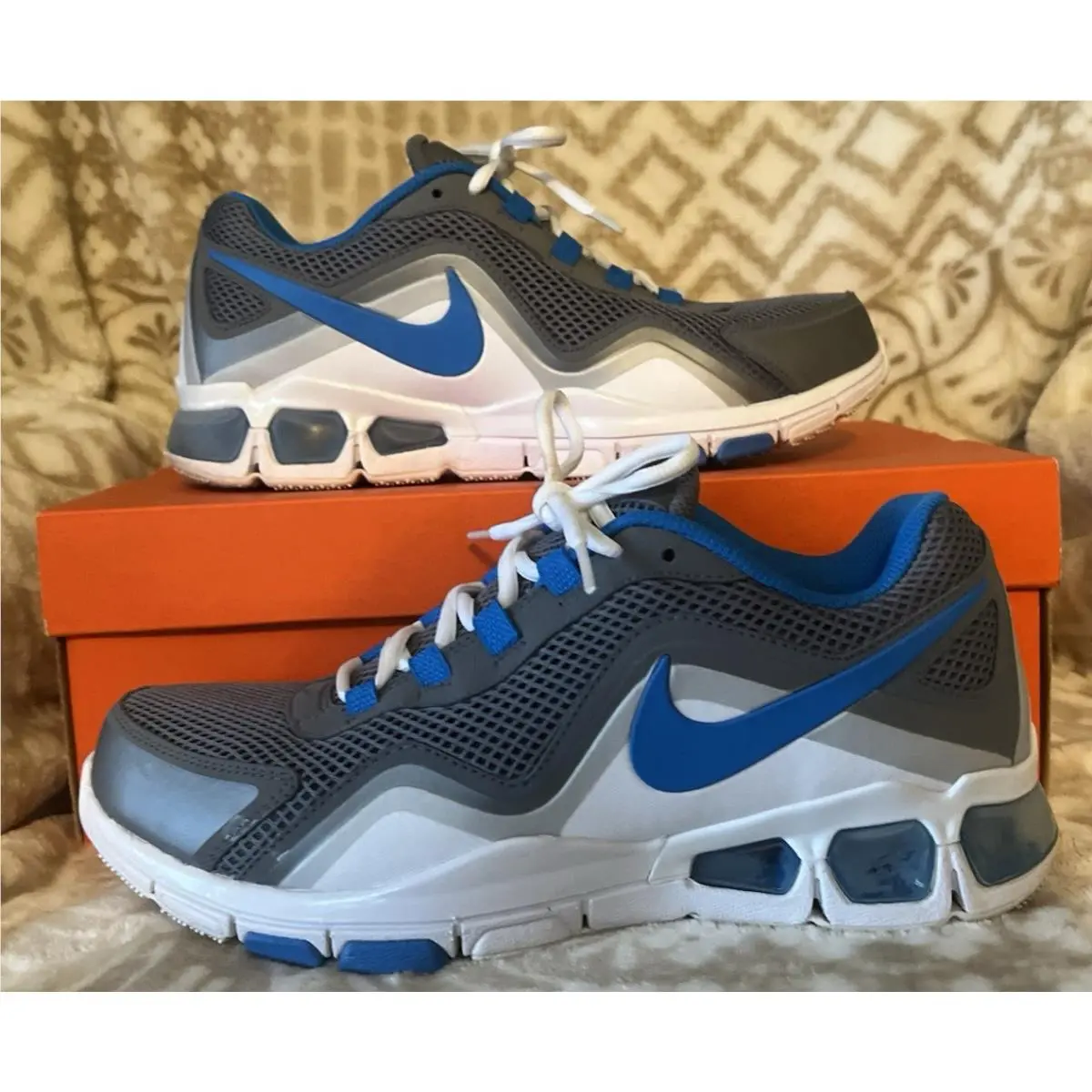 Nike Air Max TR 2K12 Mens Blue Grey White Size US 9
