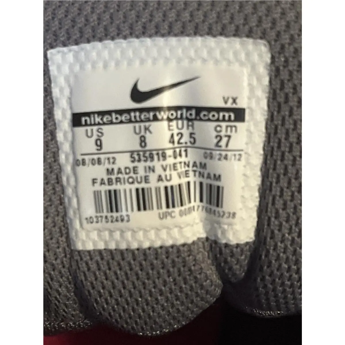 Nike shoes - air max tr 2k12 - air max - 535919 041 - blue grey white 8