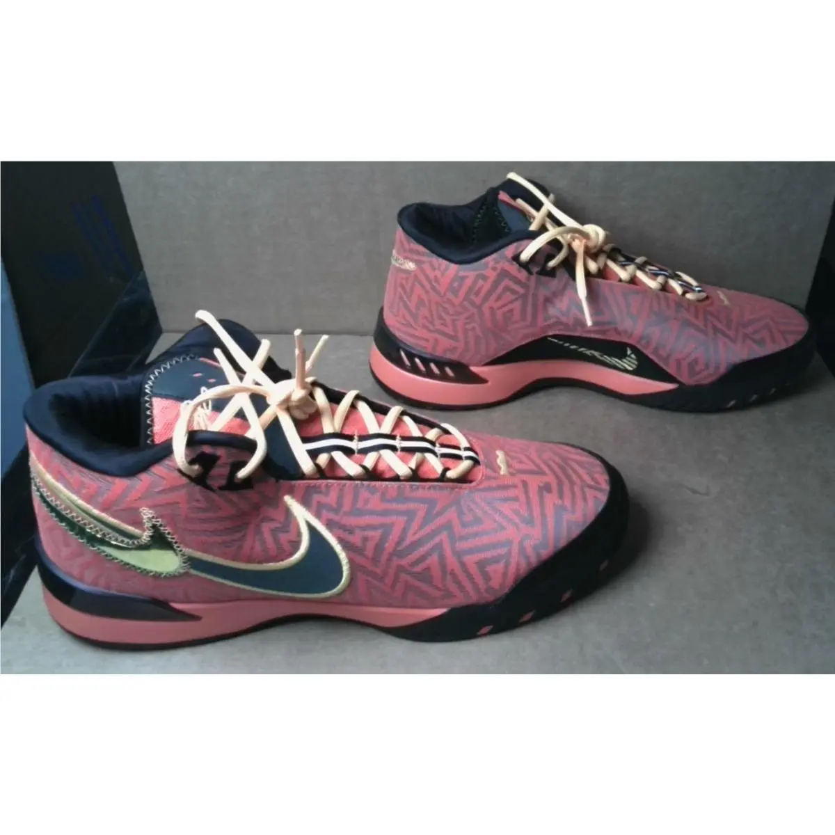 Men`s Size 13 - Nike Zoom Lebron Nxxt Genisus Bright Crimson Sundial