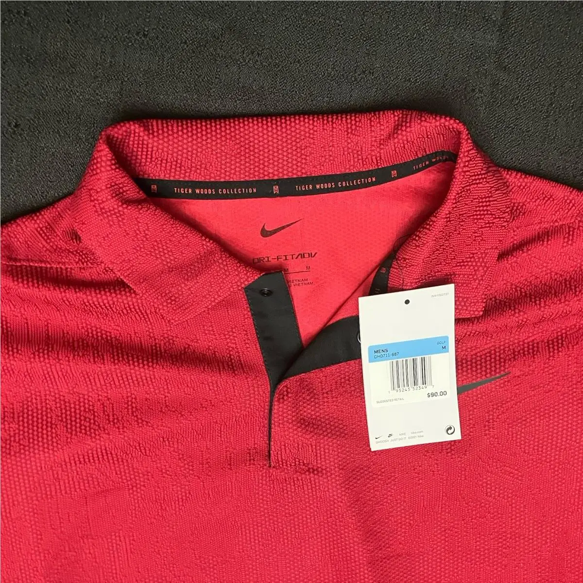 Nike clothing - TIger Woods ADV First Major Win Anniversary Polo - Sunday Red Black 11
