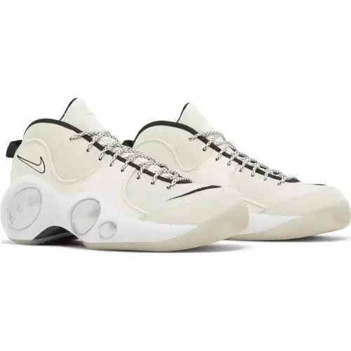 Nike Mens Size 10 Air Zoom Flight 95 Pale Ivory DX5505-100 Basketball Shoes