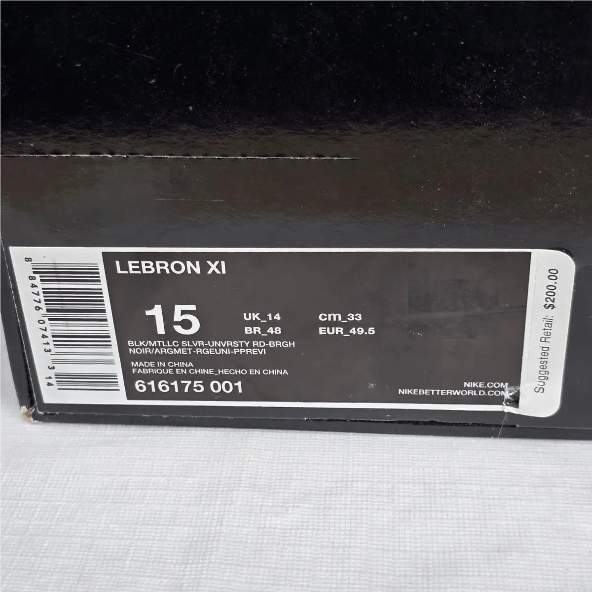 Nike shoes - Nike LeBron 11 - LeBron - 616175 001 - Black 9