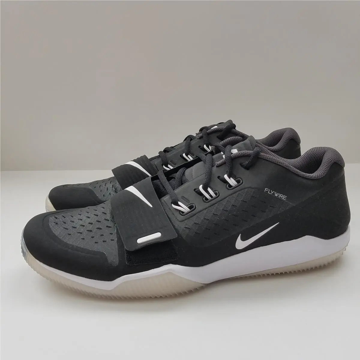 Nike Alpha Menace Turf Low Football - Men`s Size 13.5 - Black/white - AQ8129-001