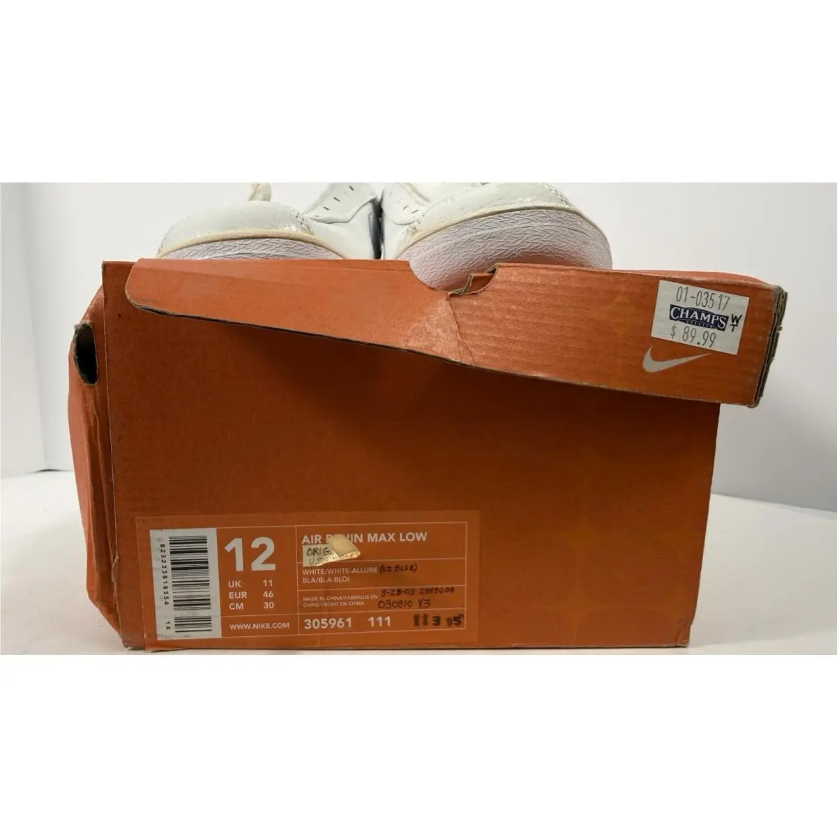 Nike shoes - Nike Air Bruin Max - Air Bruin Max - 305961-111 - White, Manufacturer: Black/White 11