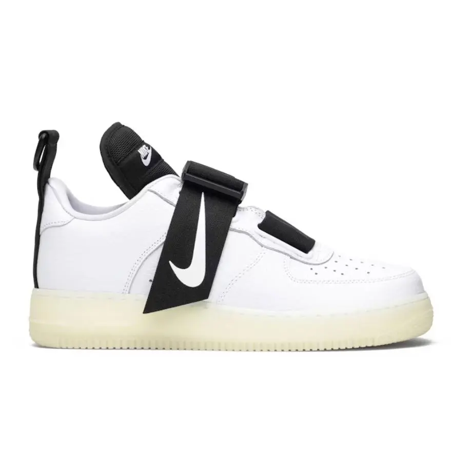 Nike Air Force 1 Utility QS White/black Men`s Sneakers Size 14 AV6247-100
