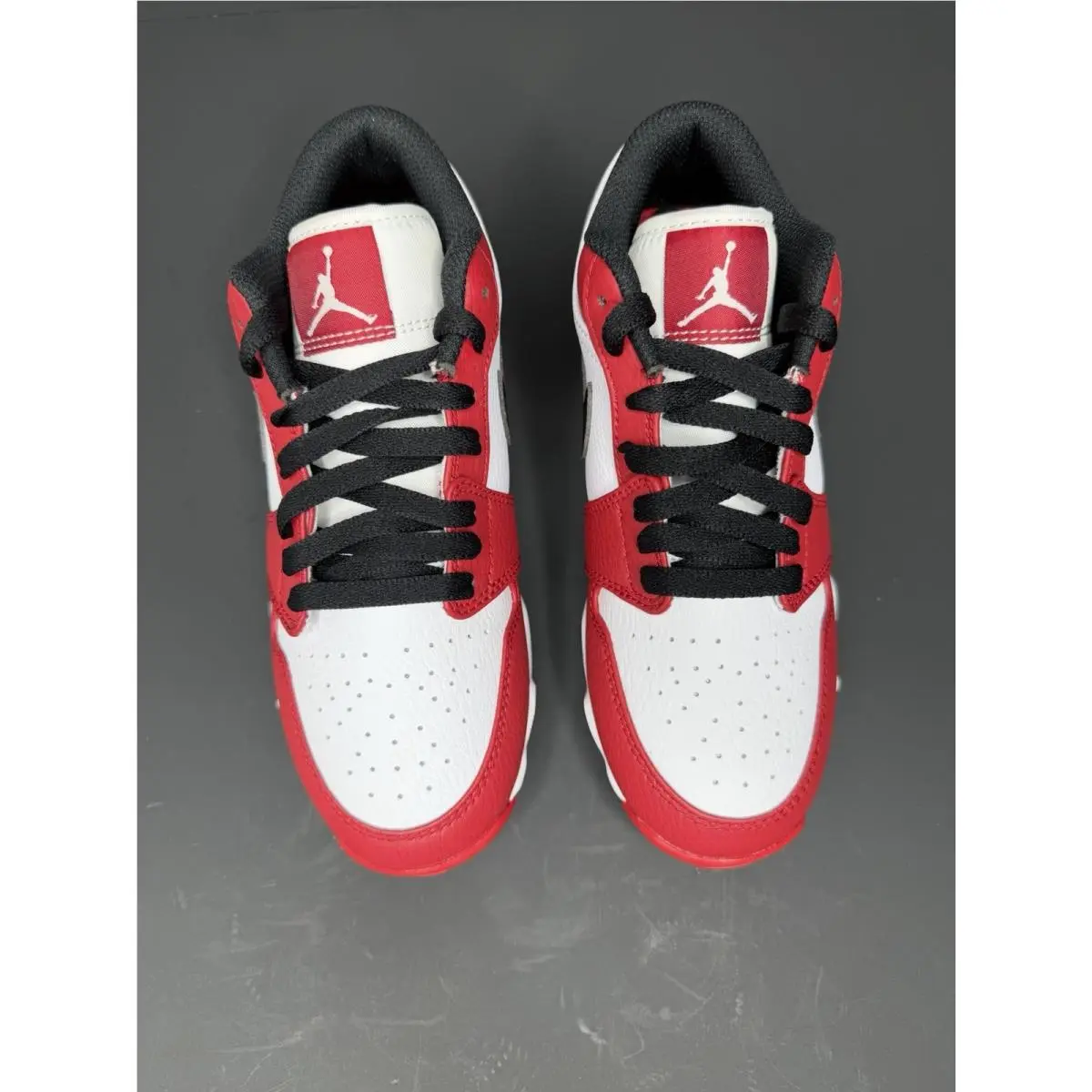 Nike shoes - Jordan 1 Low Youth Cleat - White / Black-Gym Red (UPC: 197594749481) 0