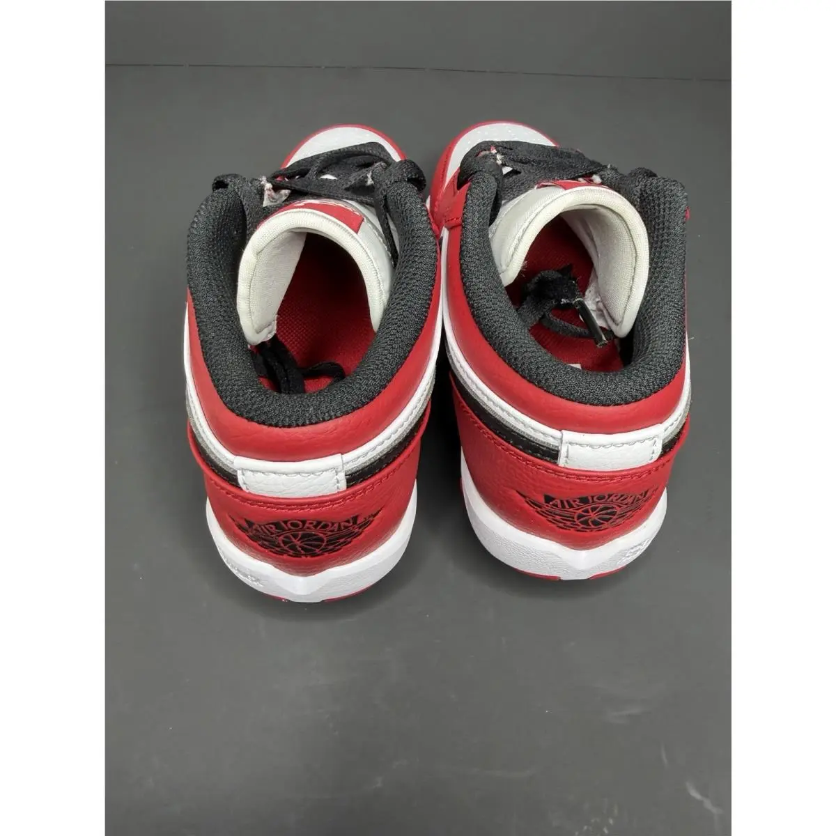 Nike shoes - Jordan 1 Low Youth Cleat - White / Black-Gym Red (UPC: 197594749481) 3