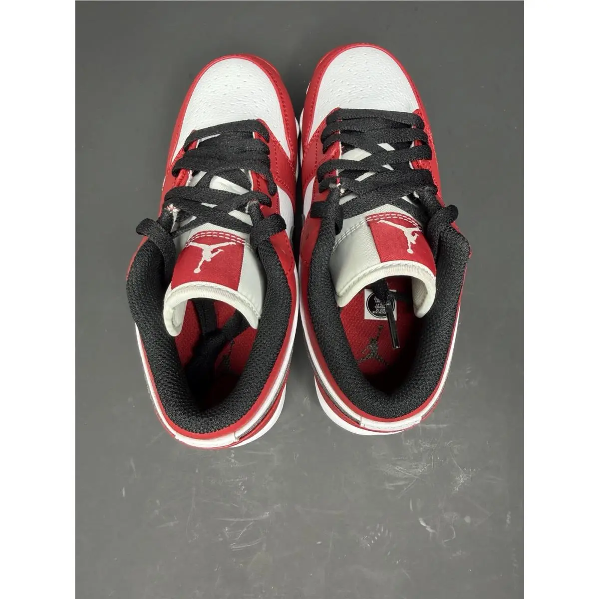 Nike shoes - Jordan 1 Low Youth Cleat - White / Black-Gym Red (UPC: 197594749481) 4