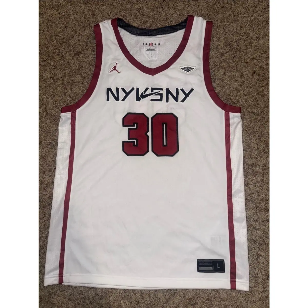 Nike Men’s NY Vs NY 30 Dyckman Team Issued Basketball Jersey Sample