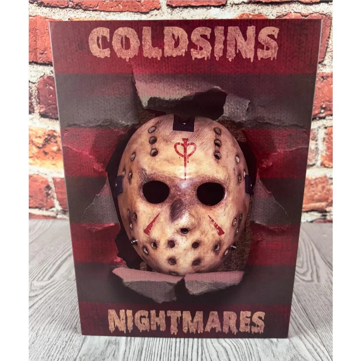 Nike Coldsins Nightmares Men`s 11 Freddy Vs Jason` Travis Scott Custom IN Hand