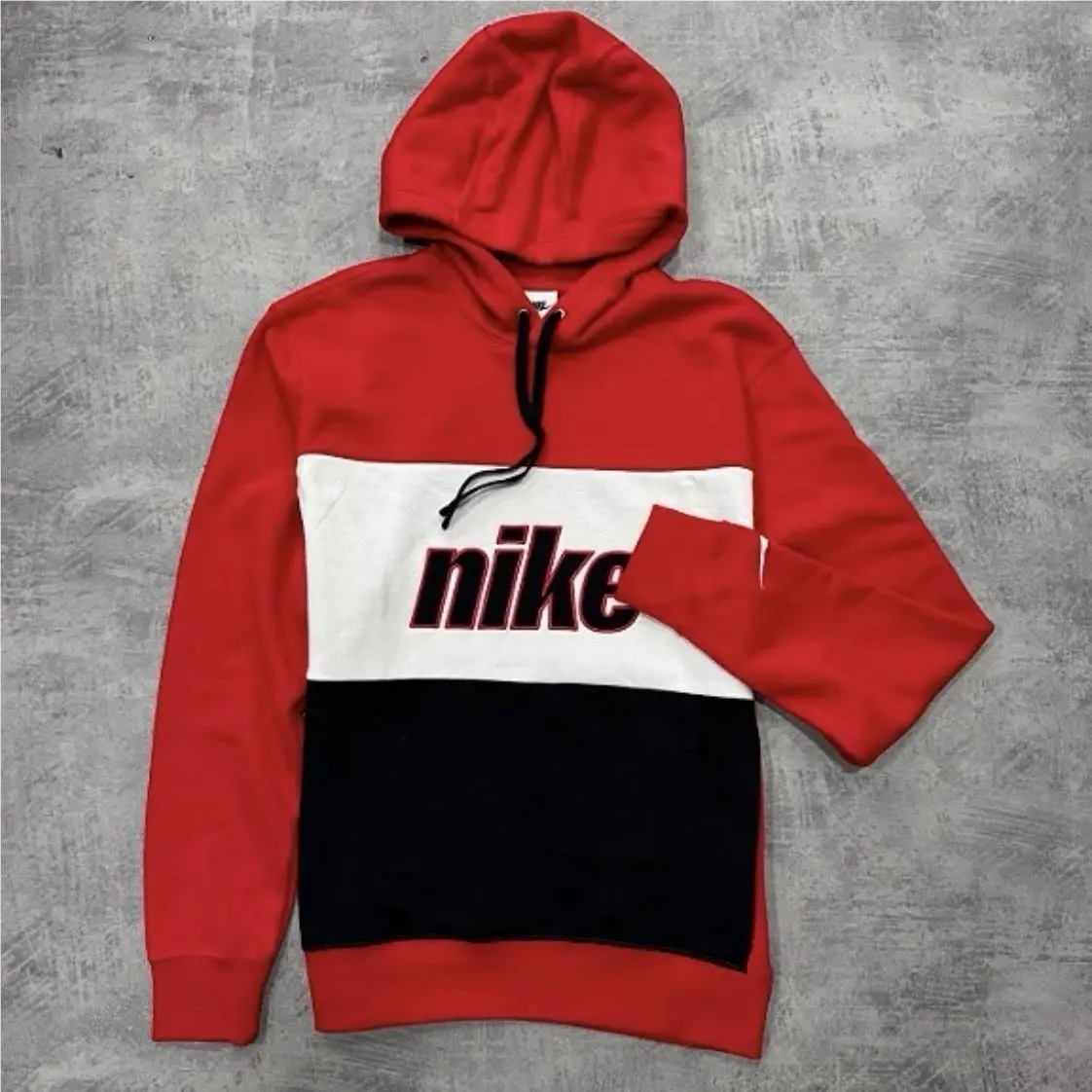 Nike Nsw Club Logo Pullover Hoodie Red White Black HQ2477-657 Men’s Medium