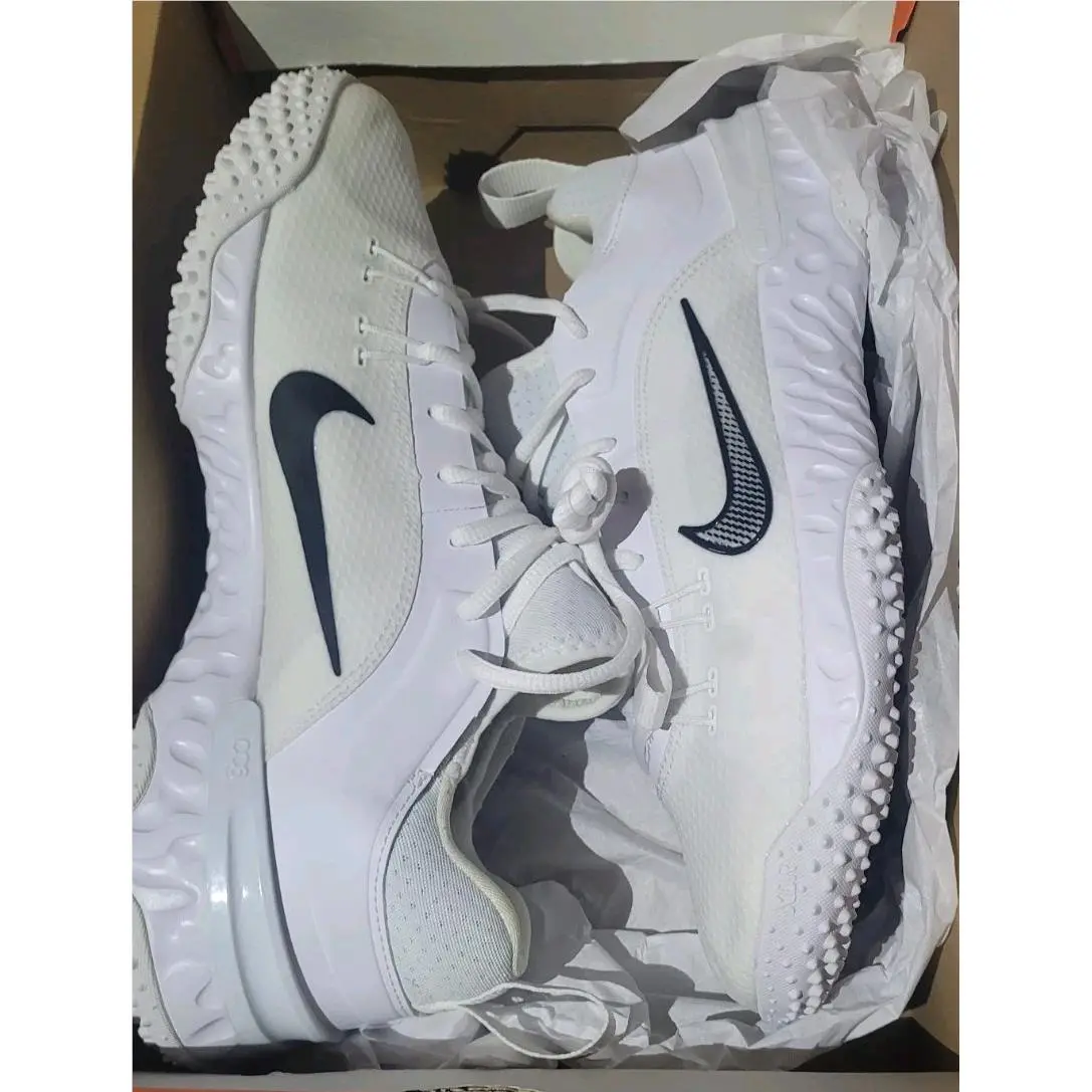 Nike shoes - Huarache 9 Elite TF LAX - White/White/Black (UPC: 196968534944) 0