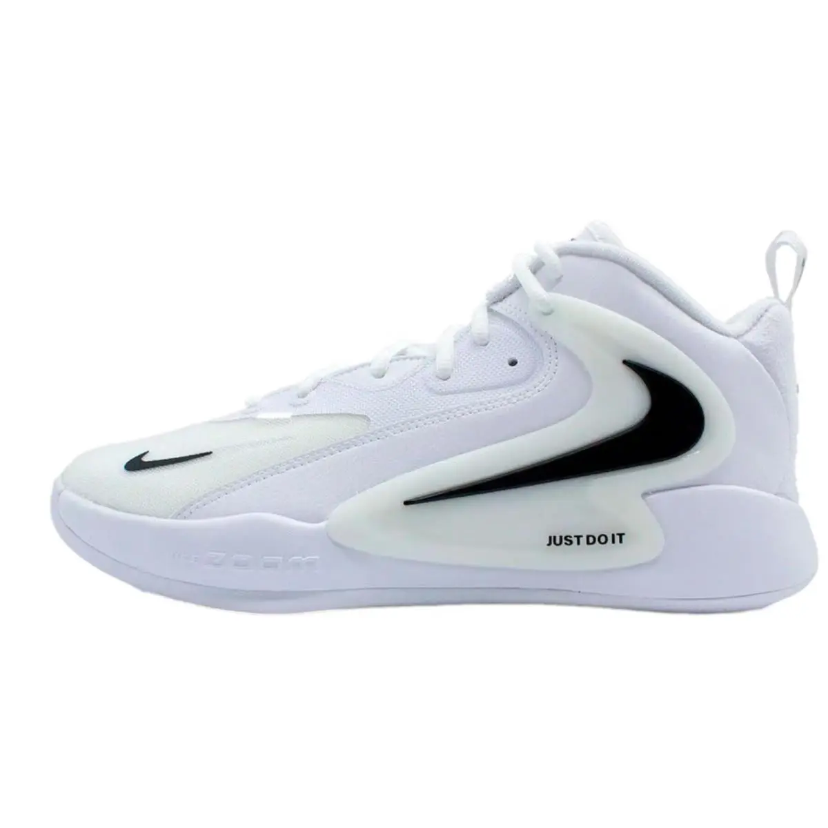 Nike Zoom Hyperset 2 White / White - Black FQ7070-101 Men`s Size 8 Medium