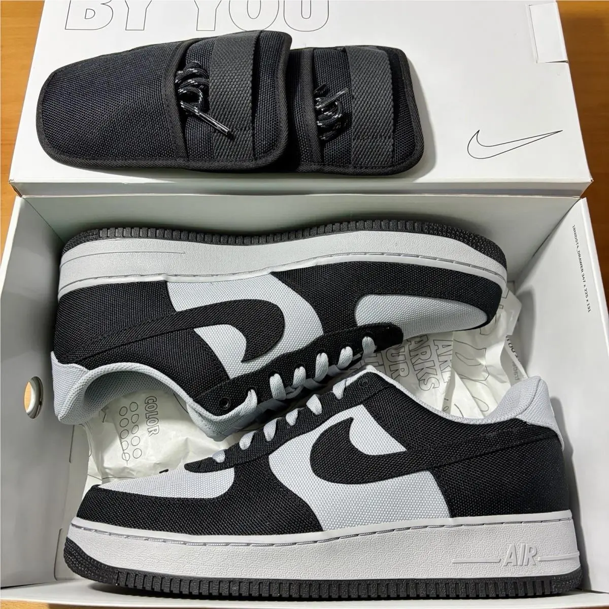 Nike Air Force 1 Low 11.5 Nby Grey Black Cordura Canvas Unlocked By You ID