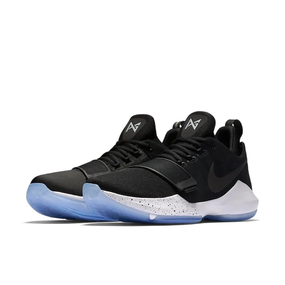 Nike PG 1 Black Ice Basketball Shoes - Size 12.5 - Black / White - 878627-001