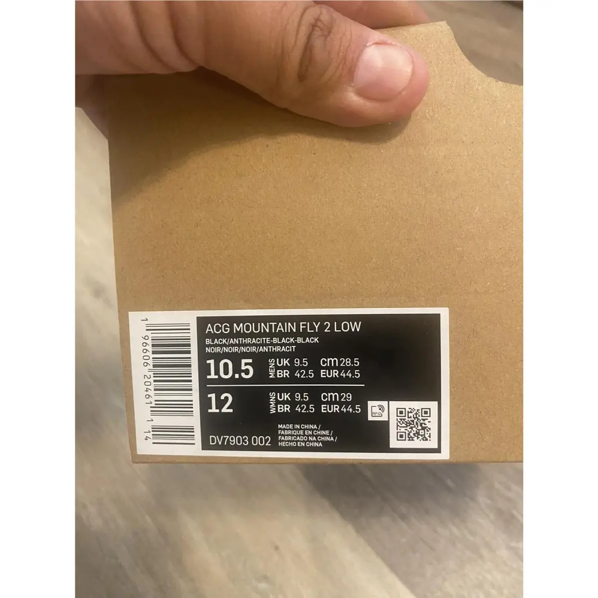 Nike shoes - Nike ACG Mountain Fly 2 - DV7903-002 - Black/Anthracite/Black (UPC: 196606204611) 10