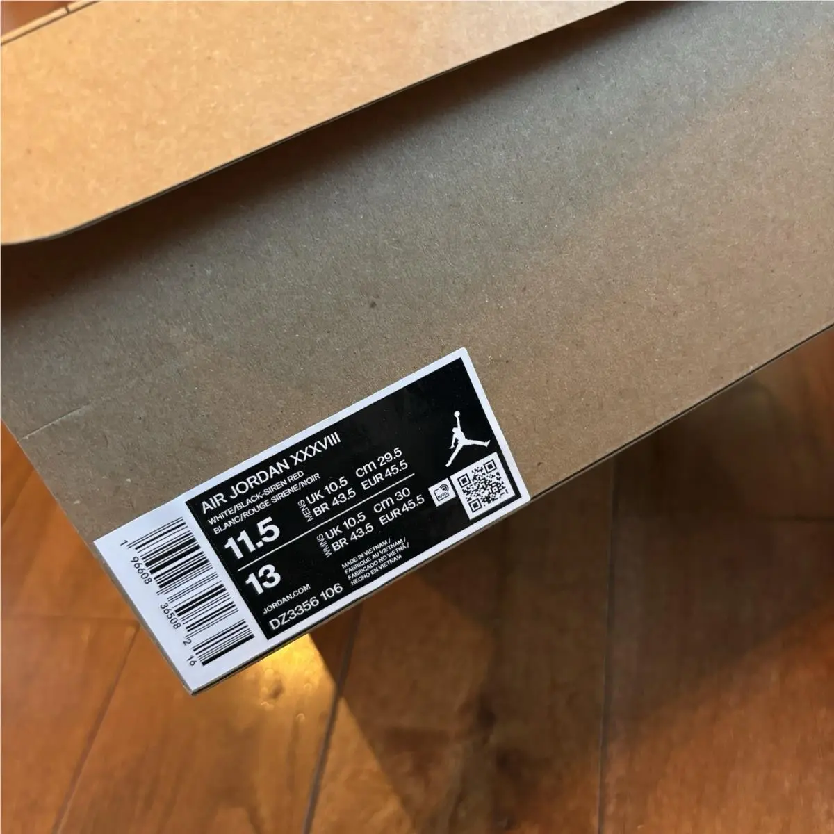 Nike shoes - Air Jordan 38 - Air - DZ3356-106 - White (UPC: 196608365082) 14