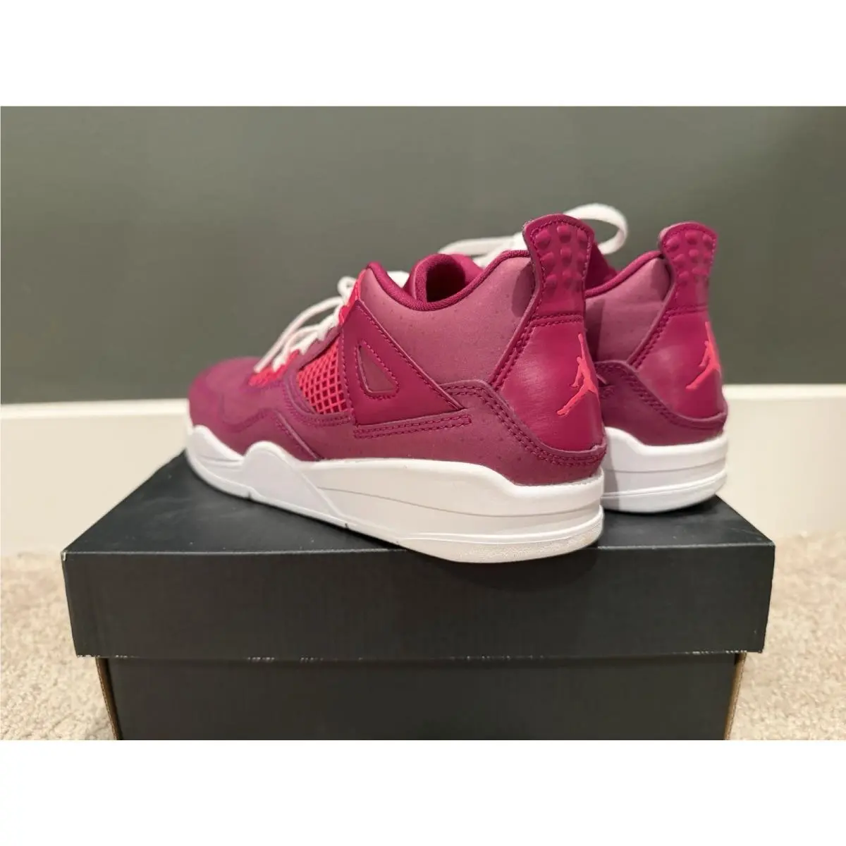 Nike shoes - Air Jordan Retro 4 (PS) - BQ7671 661 - True Berry/Rush Pink-White 1