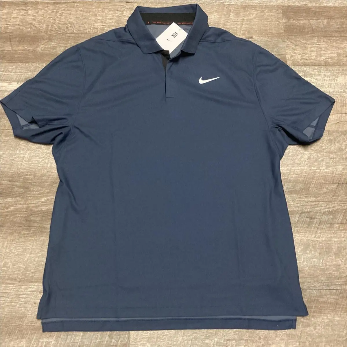 Nike clothing - Tiger Woods Dri Fit ADV Polo - Thunder Navy Midnight Blue 1