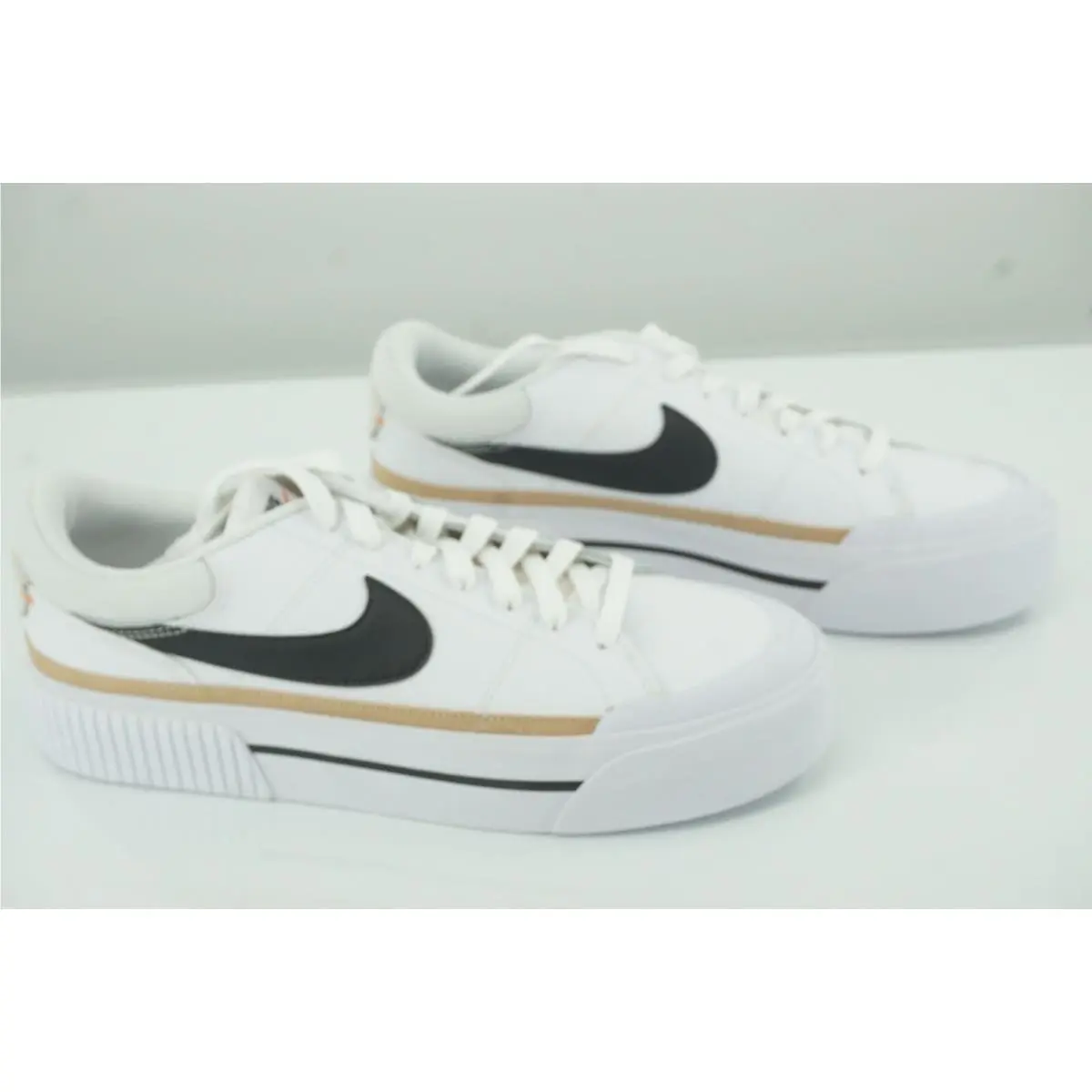 Nike shoes - Court Legacy Lift - Court Legacy Lift - White Black Hemp - White (UPC: 196149219165) 9