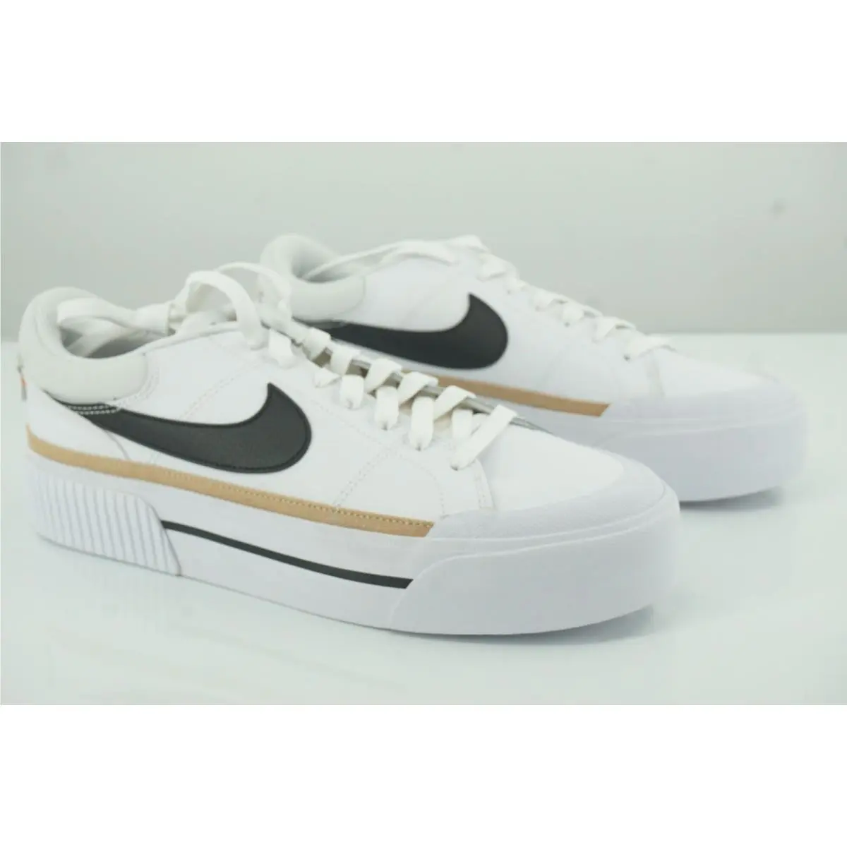 Nike shoes - Court Legacy Lift - Court Legacy Lift - White Black Hemp - White (UPC: 196149219165) 1